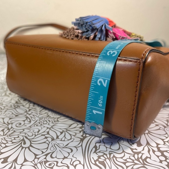 Rebecca Minkoff - Camel leather multi tassel cross body bag. - Picture 15 of 16